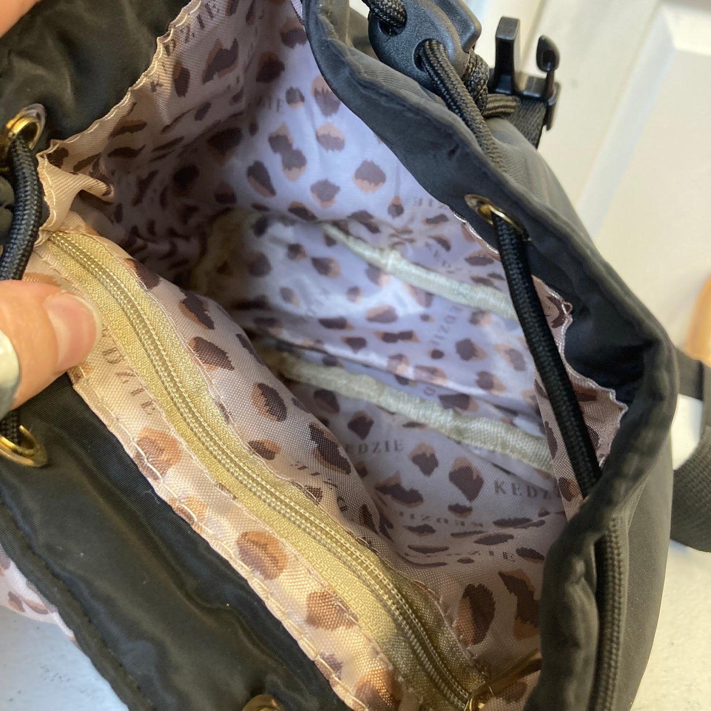 Backpack By Kedzie In Black, Size:Small