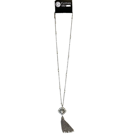 Necklace Lariat & Y-Drop By White House Black Market In Silver