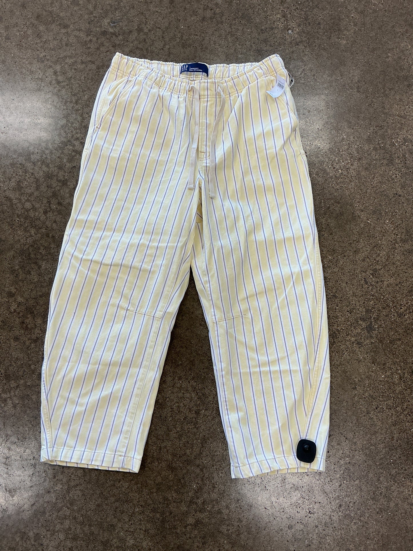 Pants Wide Leg By Gap In Yellow, Size:L