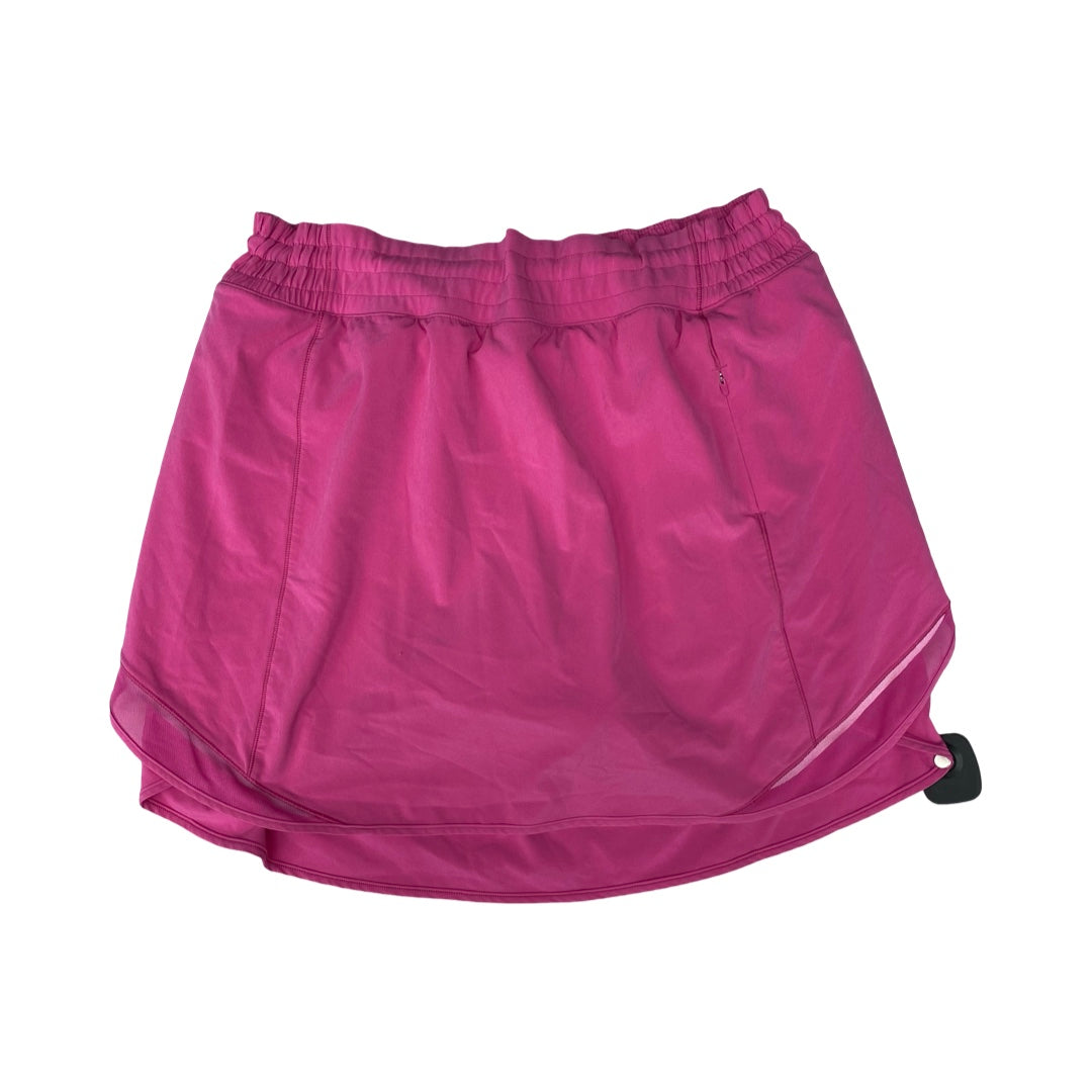 Athletic Skort By Lululemon In Pink, Size:14