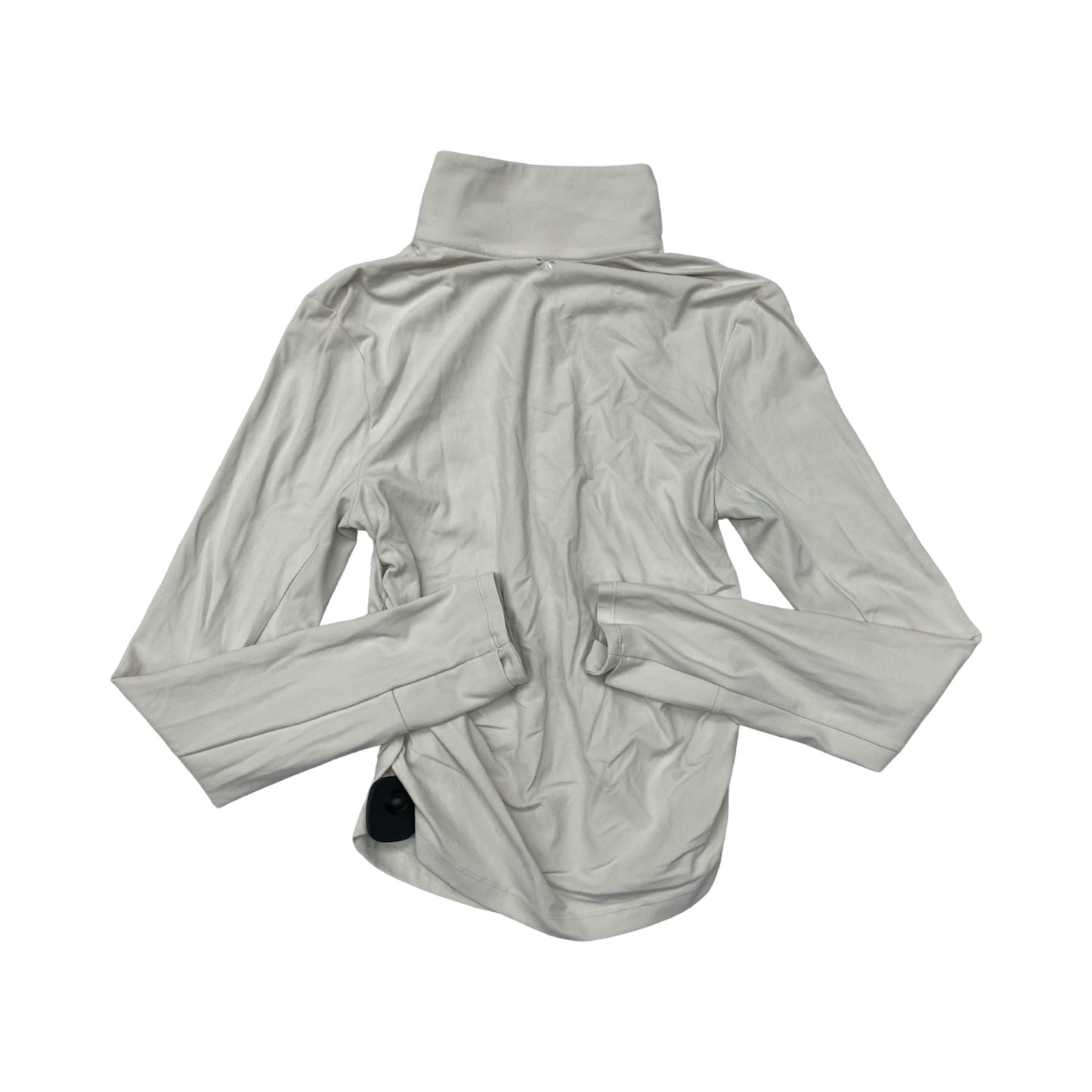 Athletic Top Ls Collar By Athleta In Cream, Size:S