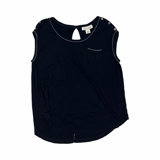 Top Sleeveless By Skyes The Limit In Navy, Size:L