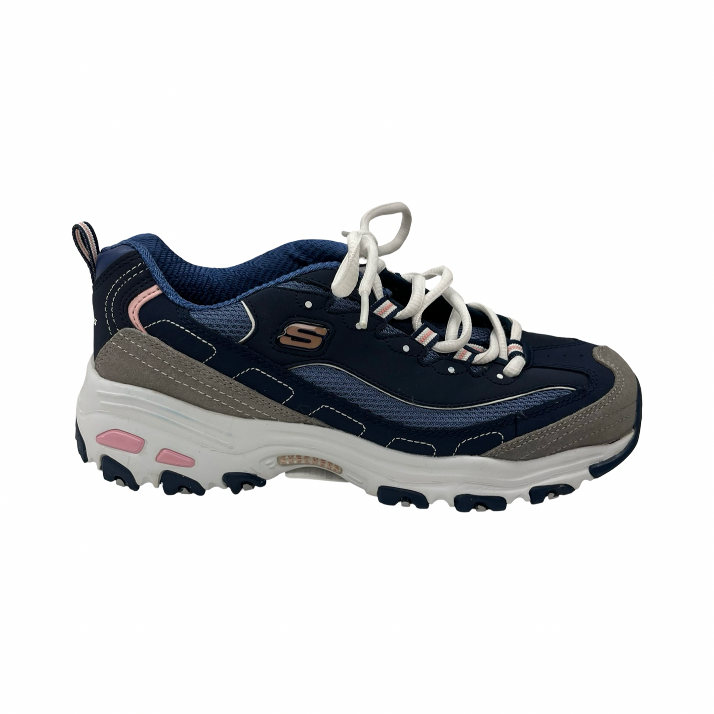 Shoes Sneakers By Skechers In Blue & Grey, Size:8