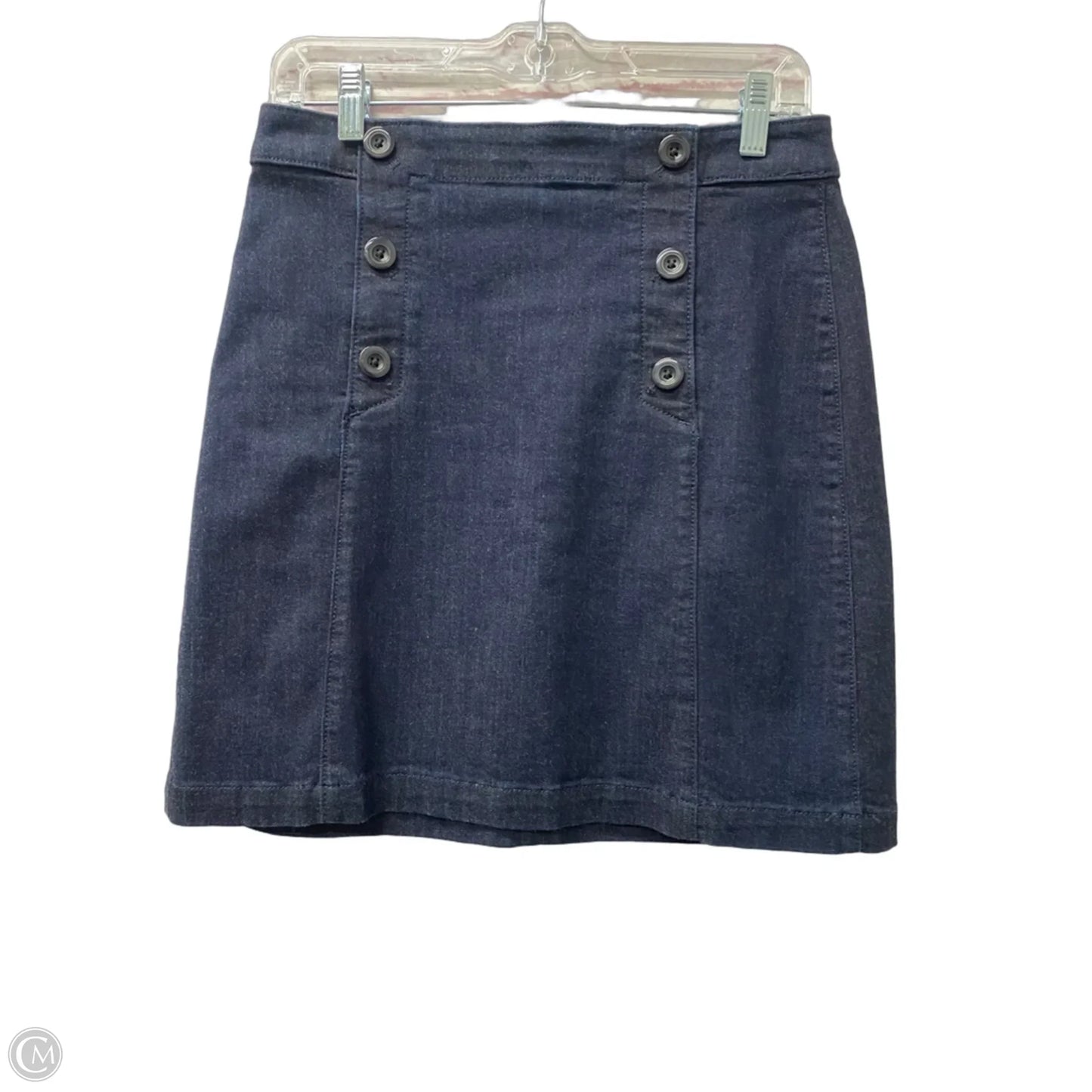 Skirt Mini & Short By Loft In Blue Denim, Size: 4