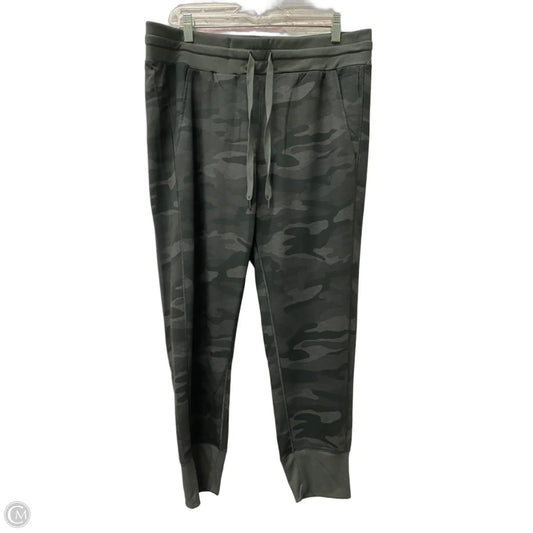 Athletic Pants By Danskin In Camouflage Print, Size: L