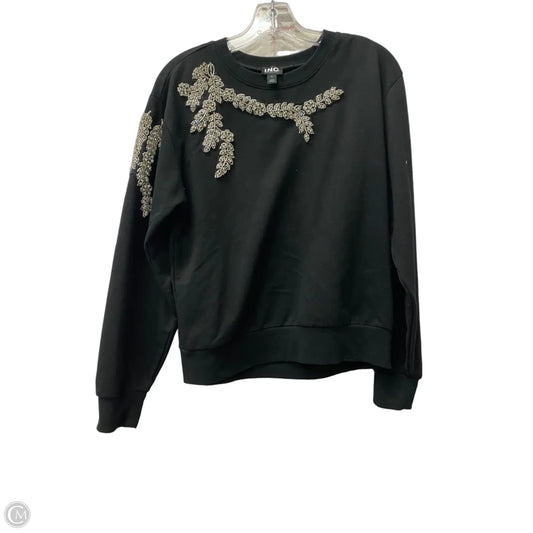 Top Long Sleeve By Inc In Black, Size: S