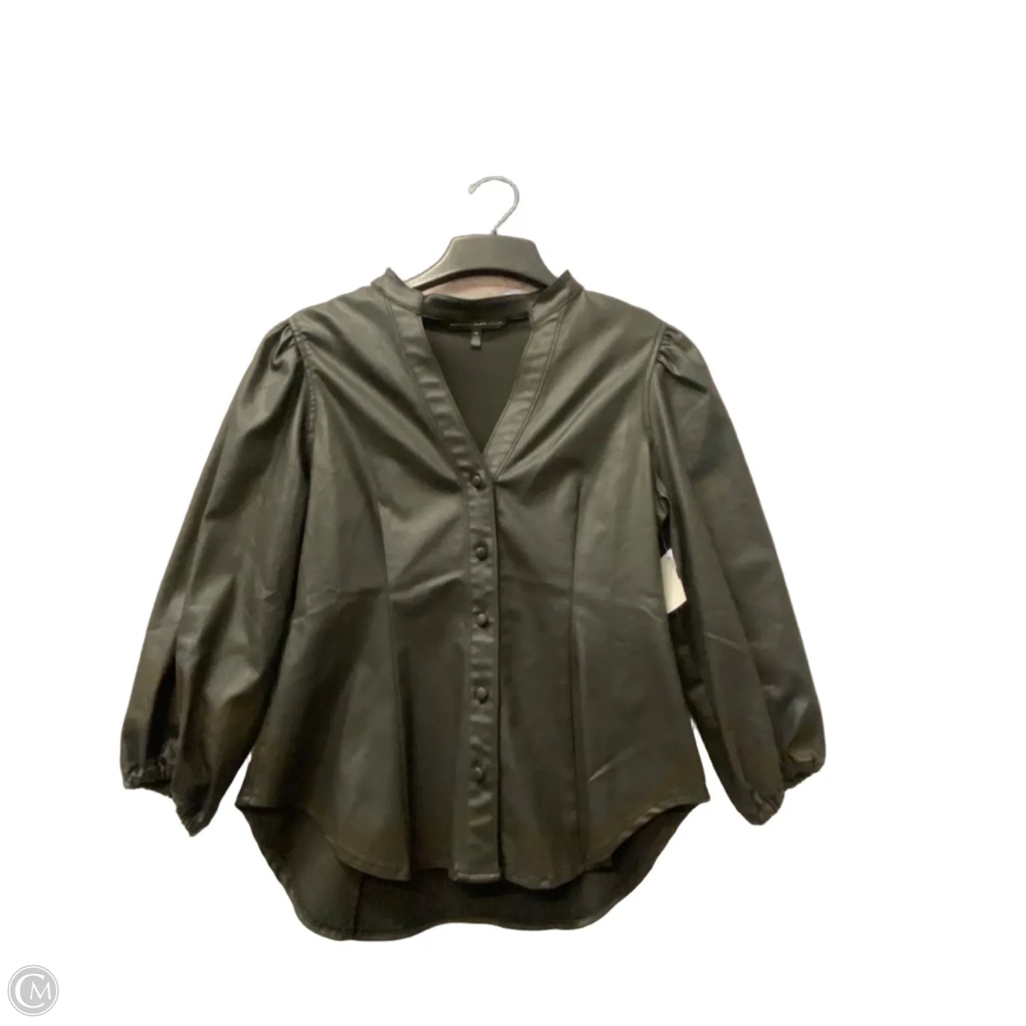 Top Long Sleeve By White House Black Market In Black Denim, Size: M