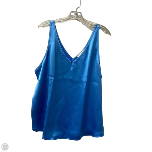 Top Sleeveless By Loft In Blue, Size: Xl