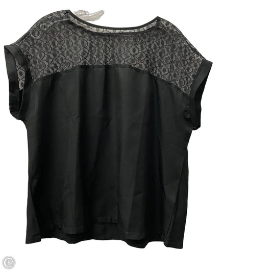 Top Short Sleeve By Shein In Black, Size: 1x