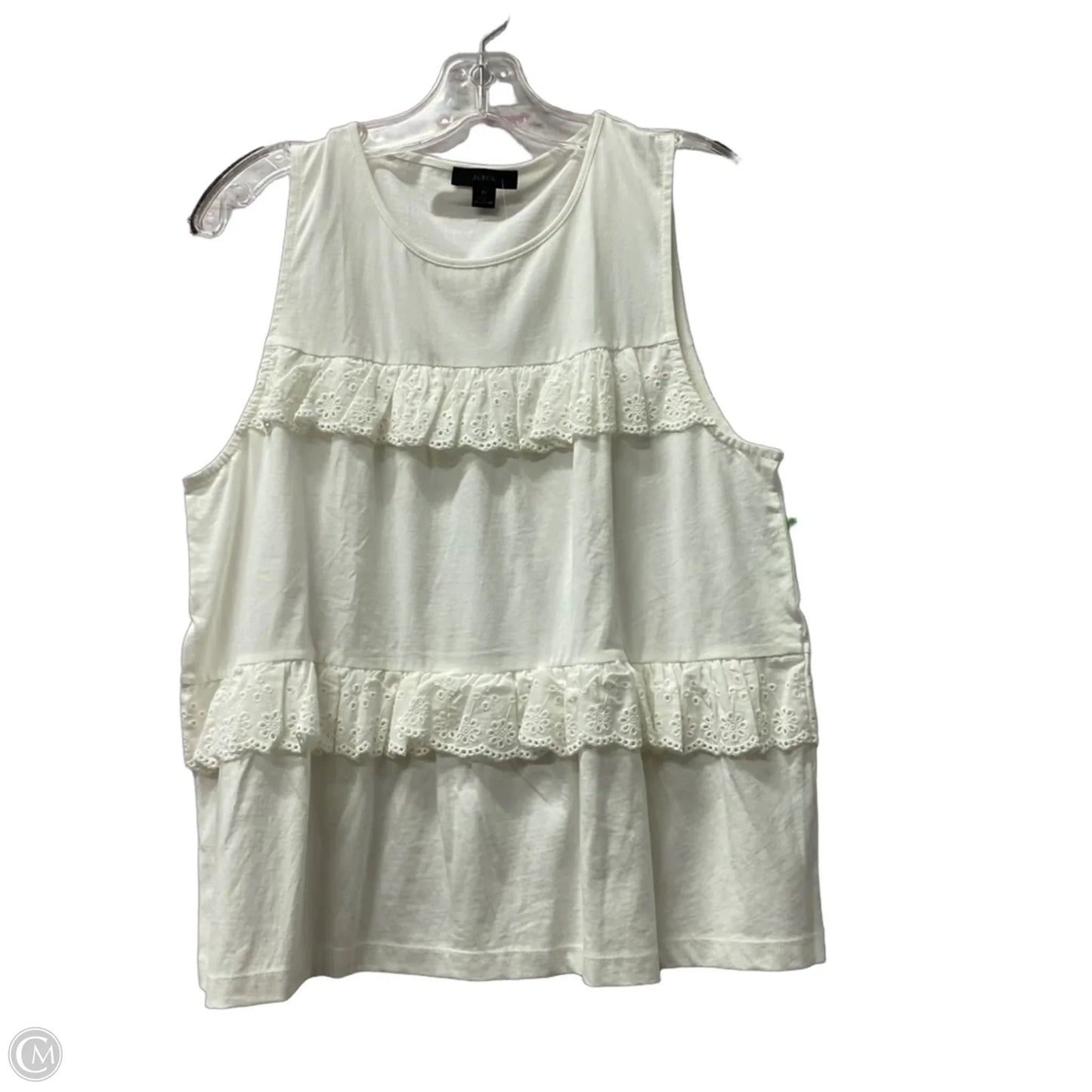 Top Sleeveless By J. Crew In White, Size: M
