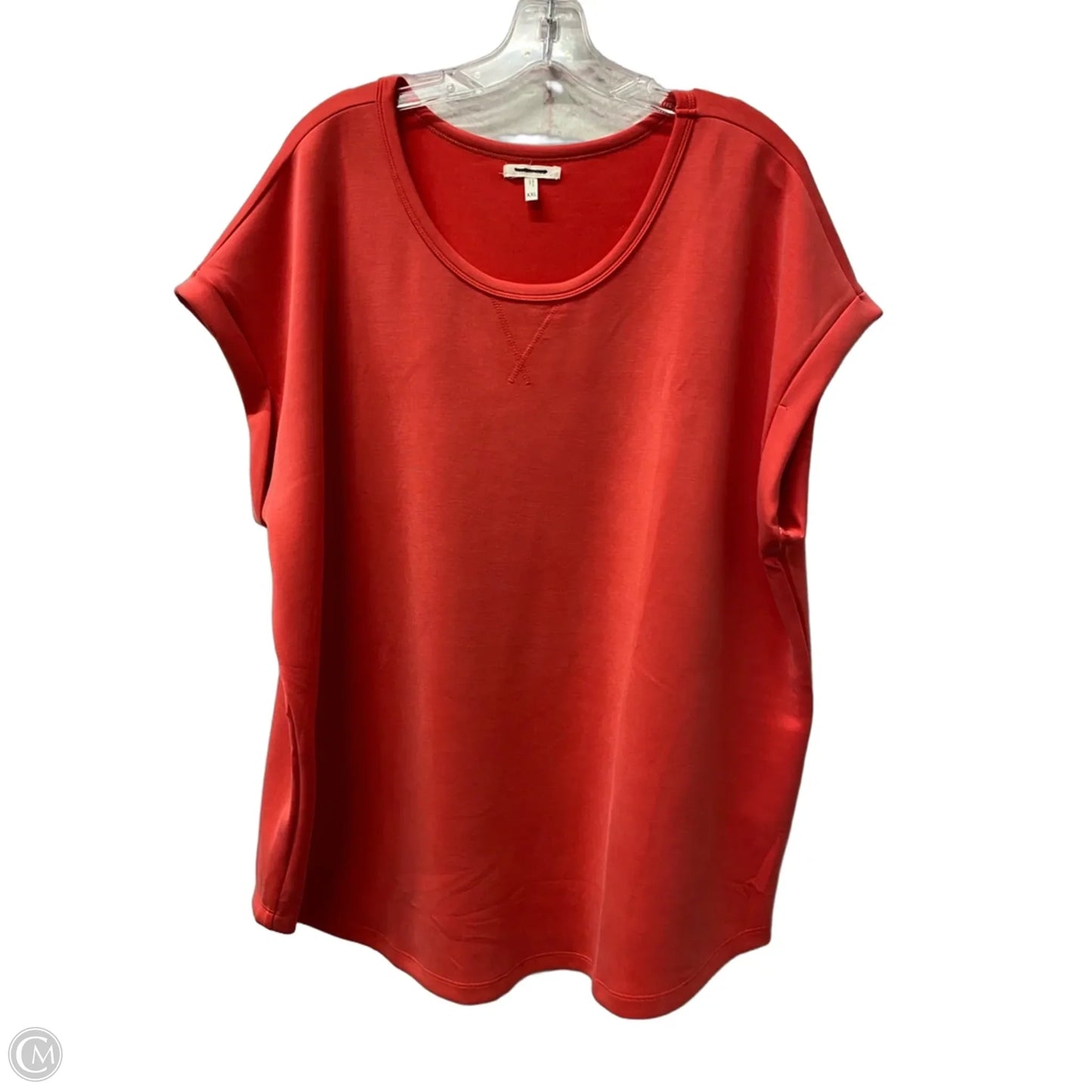 Top Short Sleeve By Maurices In Red, Size: 1x