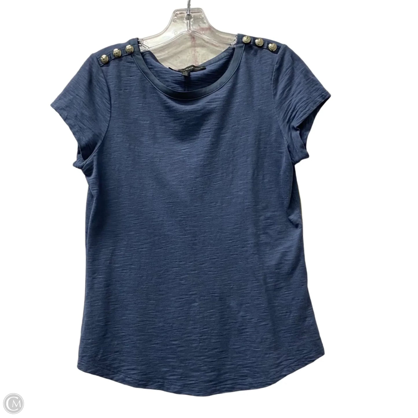 Top Short Sleeve By White House Black Market In Blue, Size: S