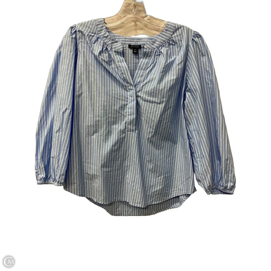 Top Long Sleeve By Ann Taylor In Blue, Size: Mp
