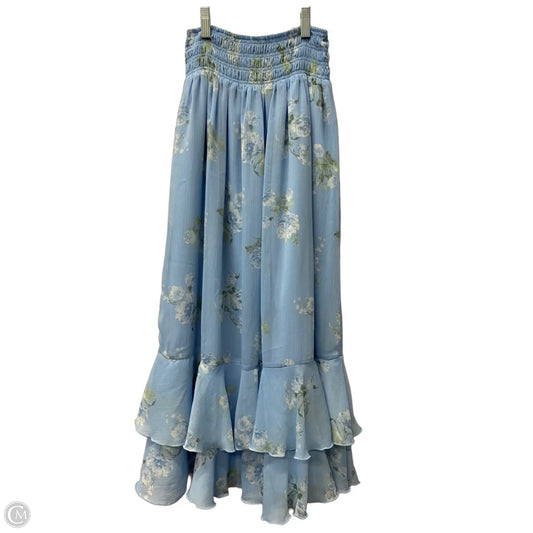 Skirt Midi By Loft In Blue, Size: 8p