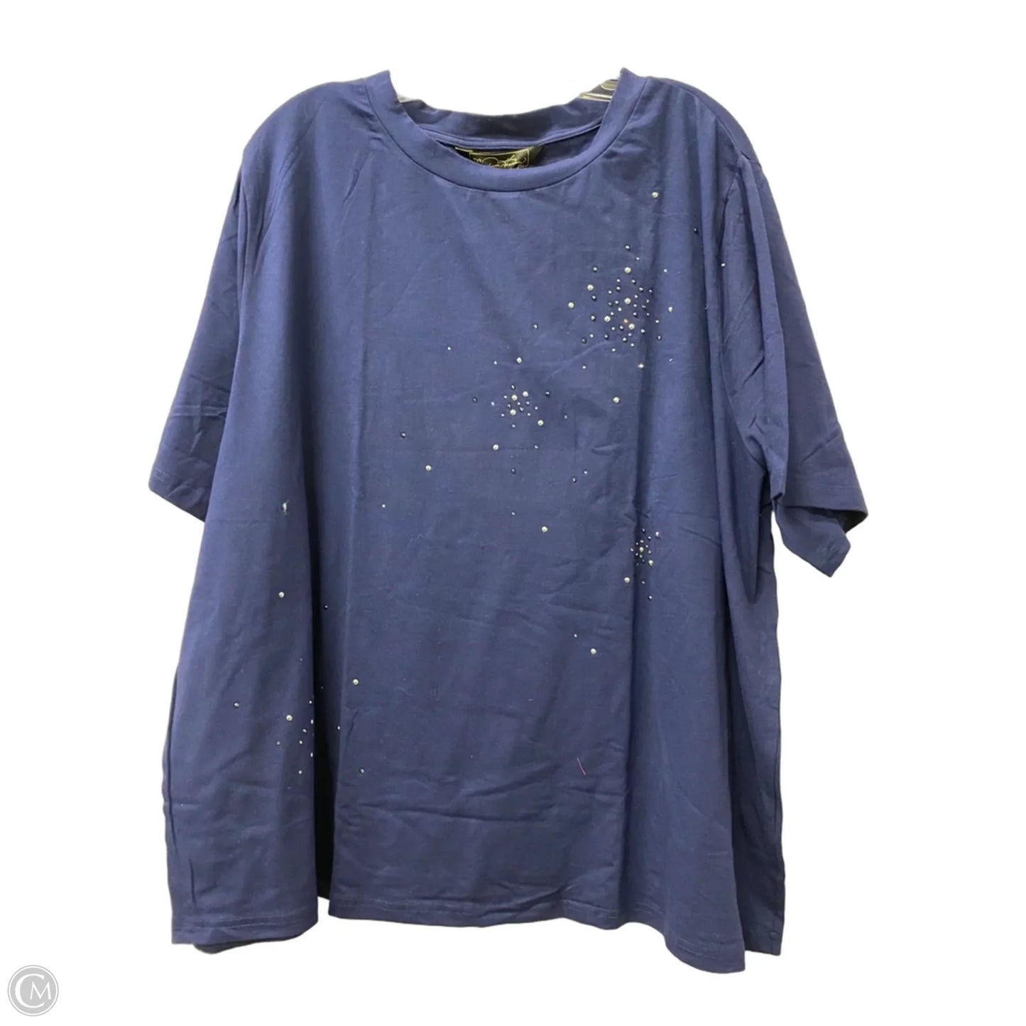 Top Short Sleeve By Dg2 In Blue, Size: 3x