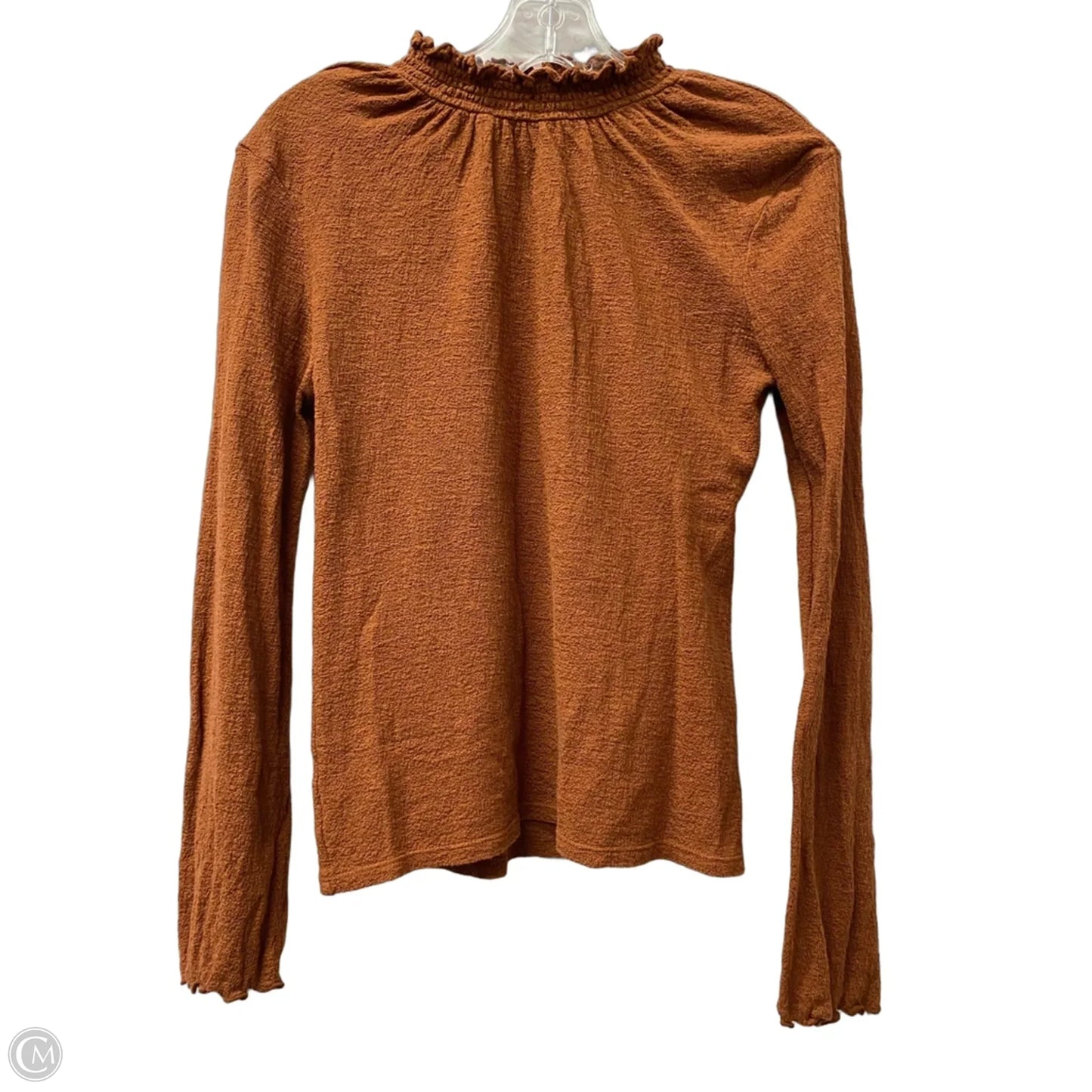Top Long Sleeve By Madewell In Orange, Size: Xs