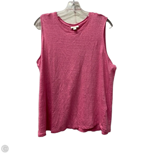 Top Sleeveless By J. Jill In Pink, Size: L