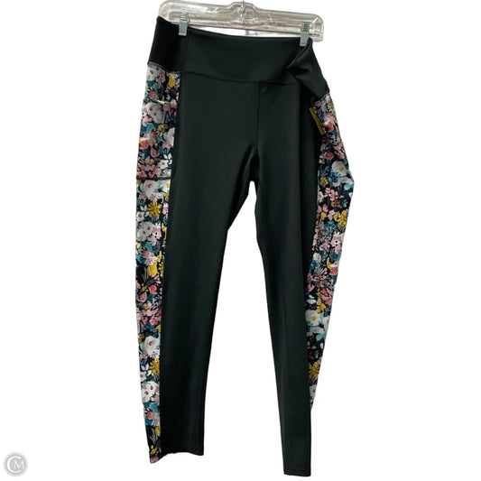 Athletic Leggings By Vera Bradley In Grey, Size: Xl