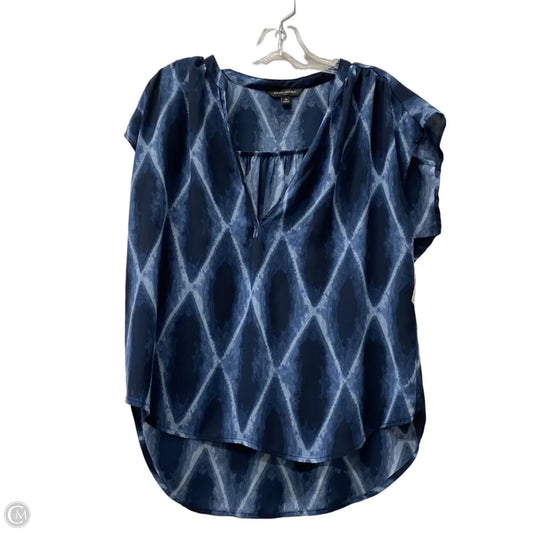 Top Short Sleeve By Banana Republic In Blue, Size: M