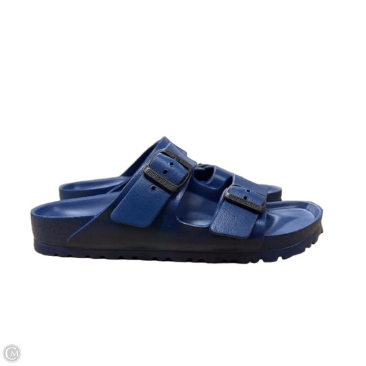 Sandals Flats By Birkenstock In Blue, Size: 5.5