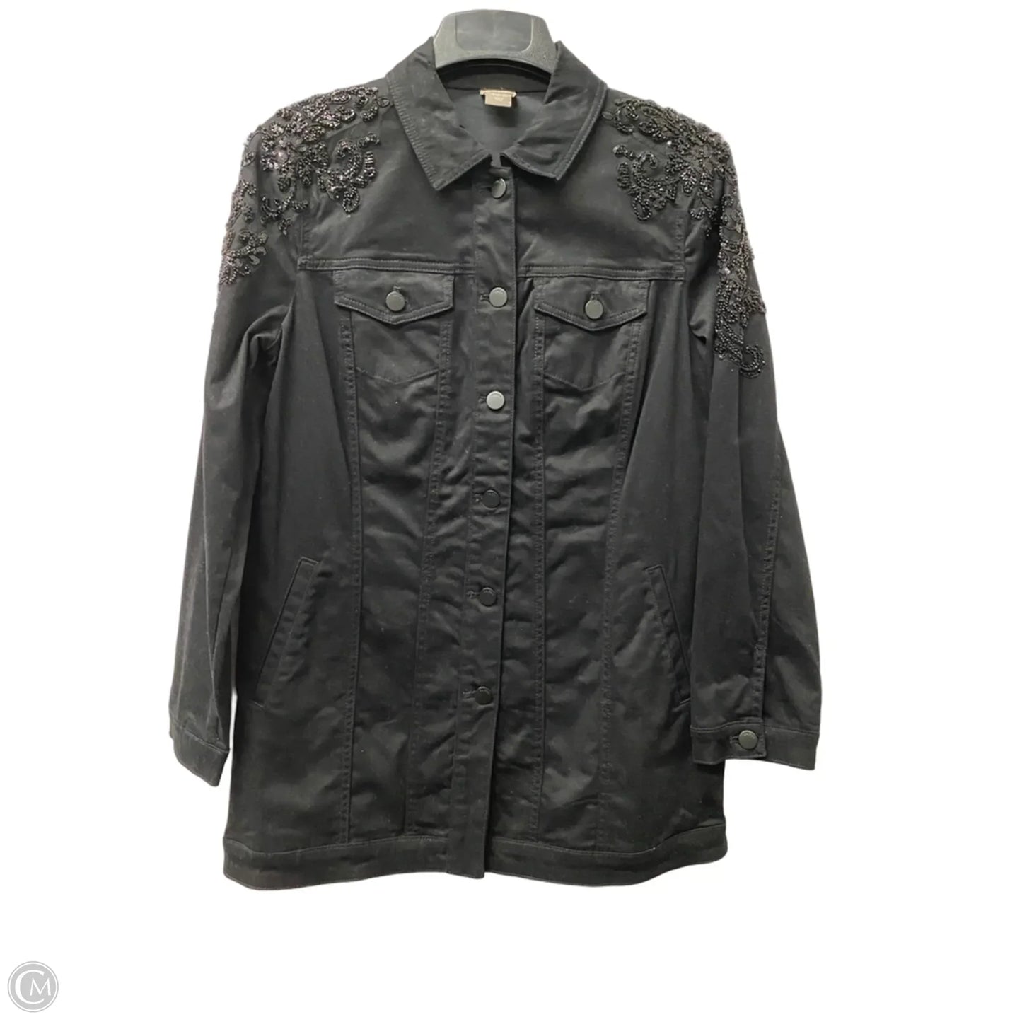 Jacket Other By Chicos In Black, Size: M