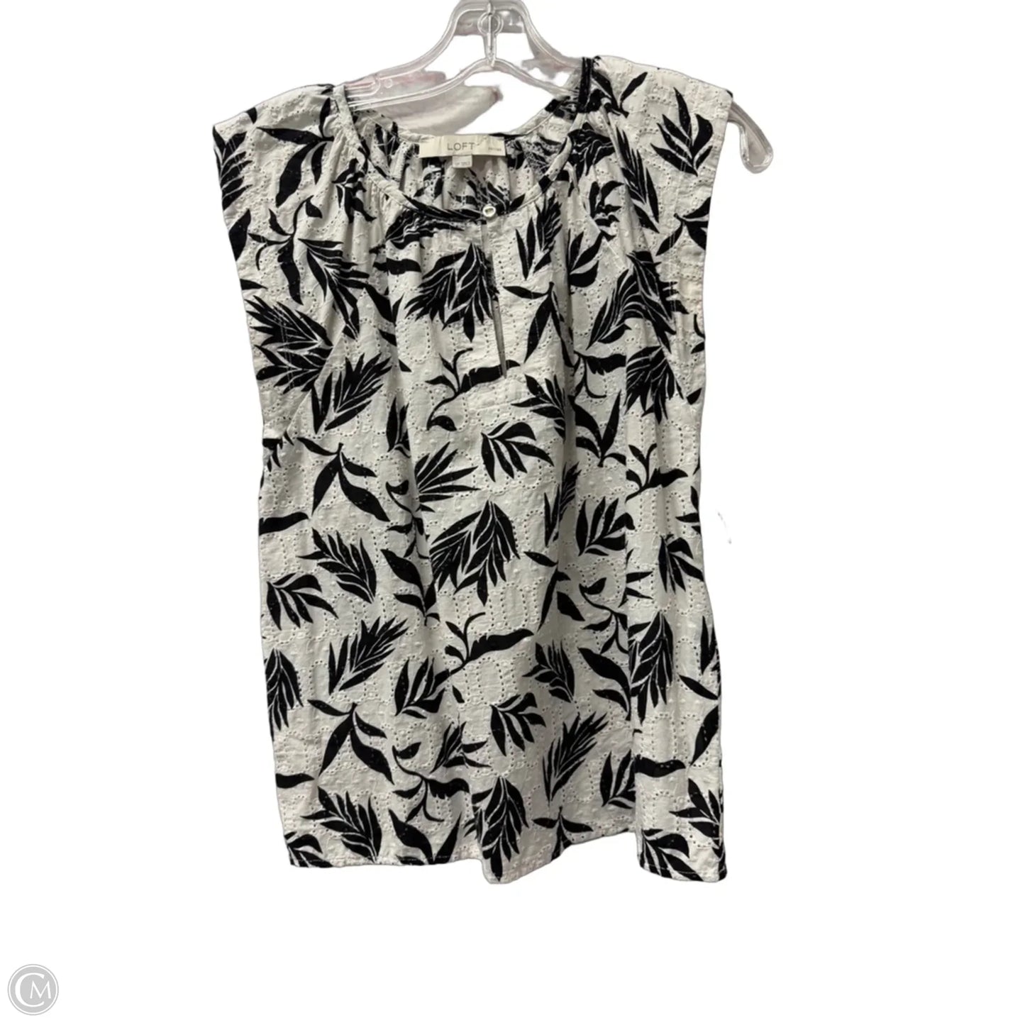 Top Short Sleeve By Loft In White, Size: Sp