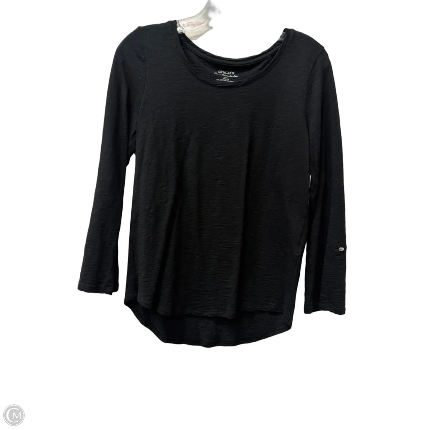 Top Long Sleeve Basic By Chicos In Black, Size: S