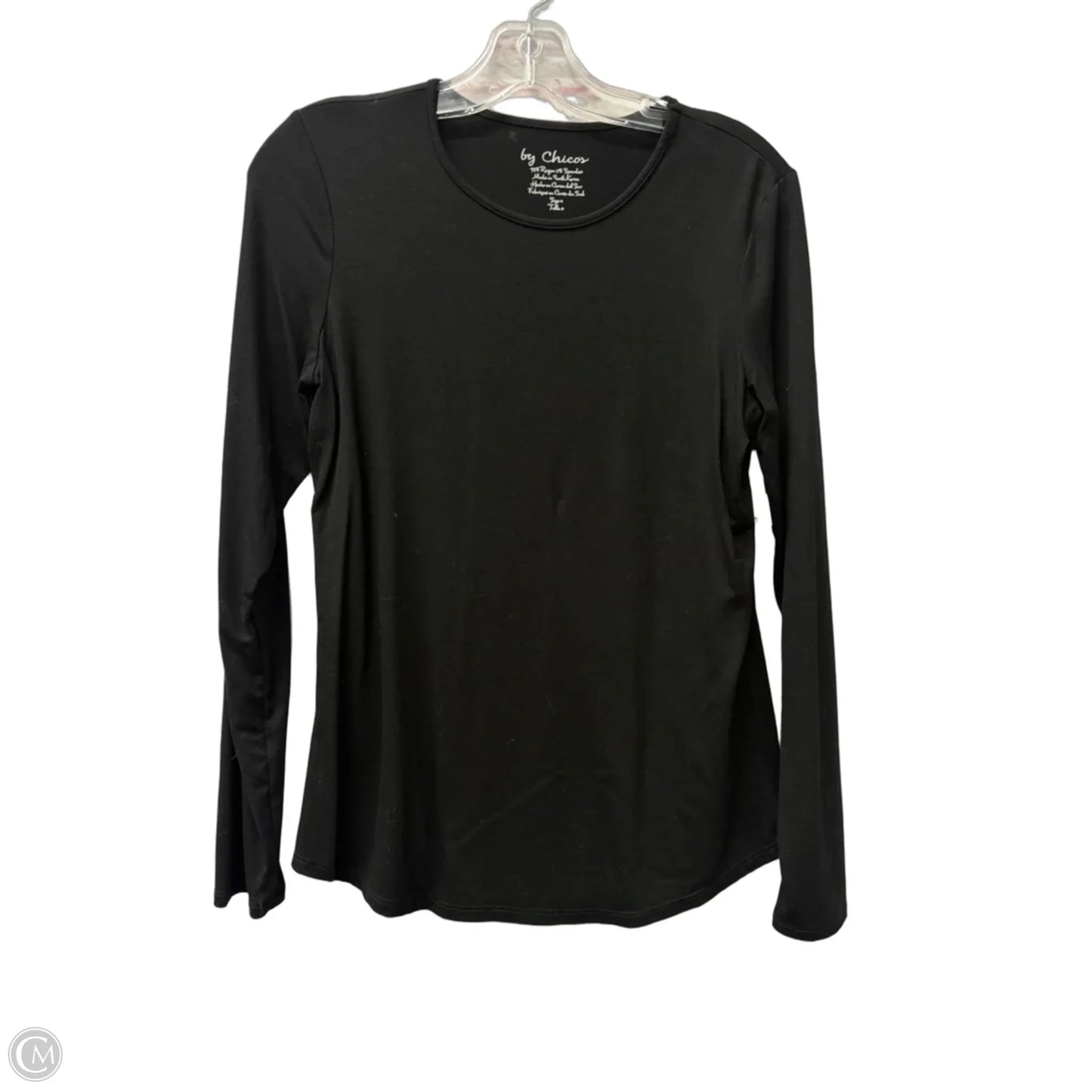 Top Long Sleeve Basic By Chicos In Black, Size: S