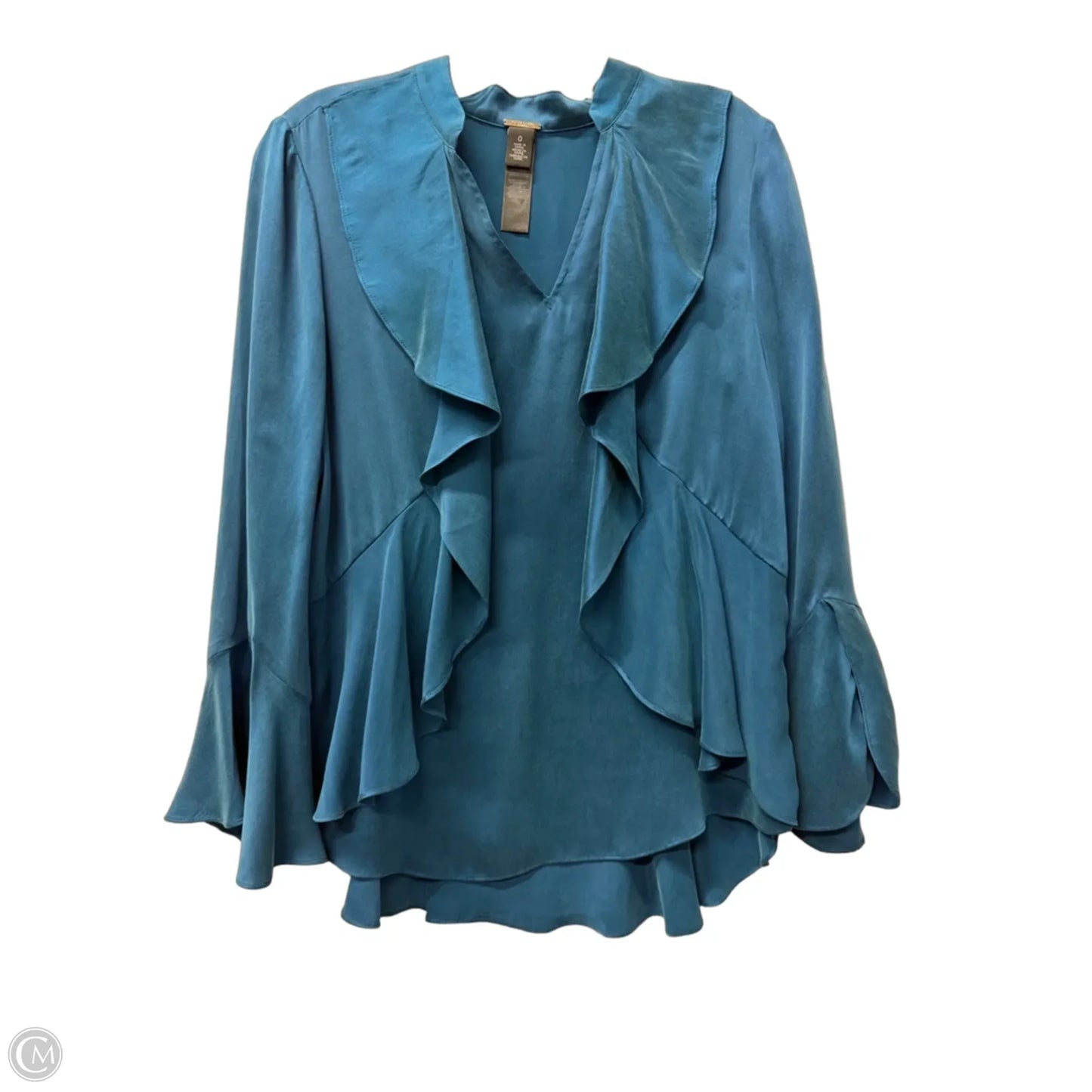 Top Long Sleeve By Chicos In Blue, Size: S