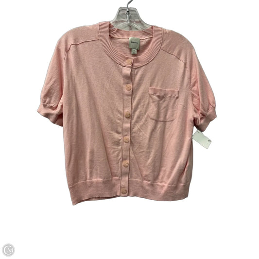Sweater Short Sleeve By Maeve In Pink, Size: M