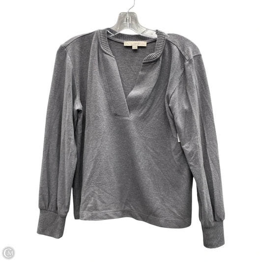 Top Long Sleeve By Loft In Grey, Size: Xs