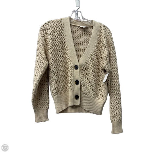 Sweater Cardigan By Loft In Tan, Size: Xs