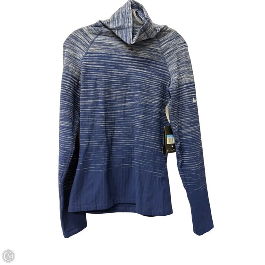 Athletic Sweatshirt Collar By Nike Apparel In Blue, Size: M