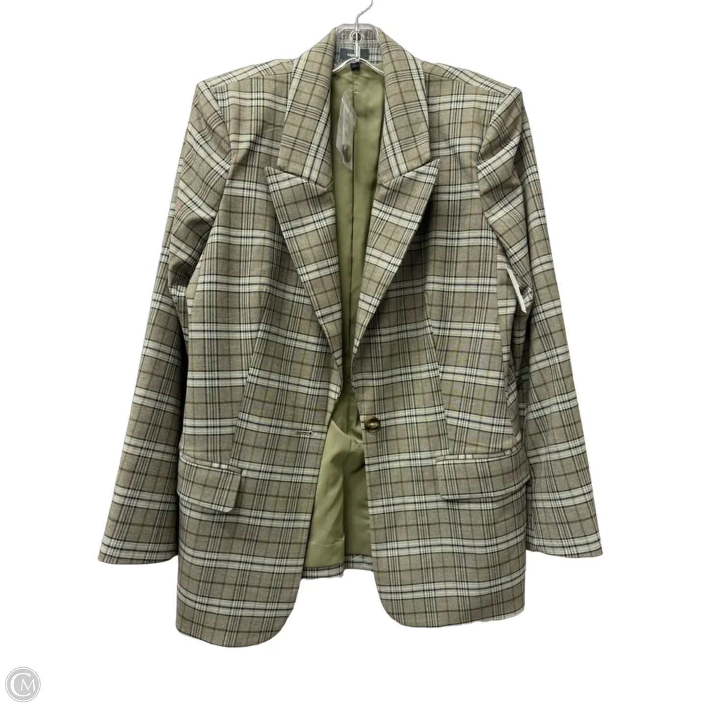Blazer By Express In Brown & Green, Size: L
