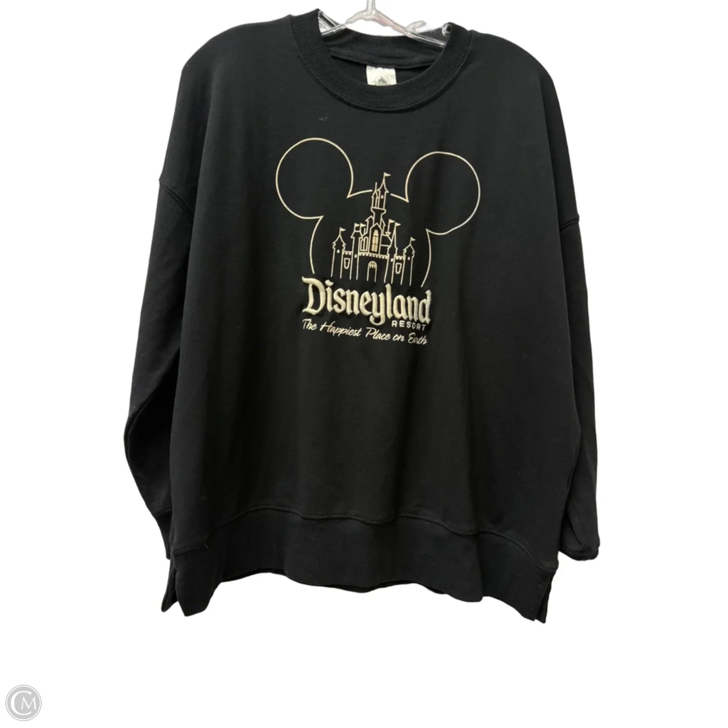 Top Long Sleeve By Disney In Black, Size: L