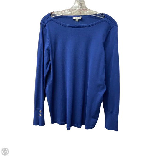 Sweater By Chicos In Blue, Size: L