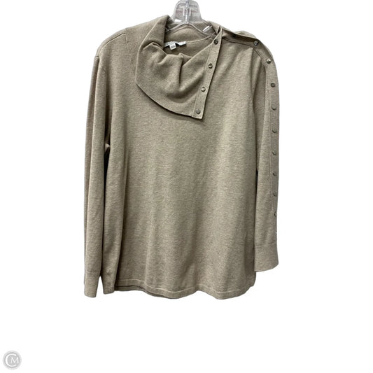 Sweater By Chicos In Tan, Size: L