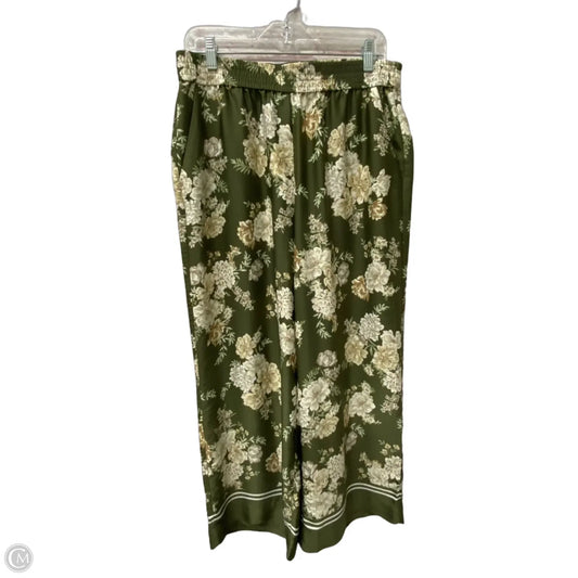 Pants Wide Leg By Loft In Green, Size: 8p