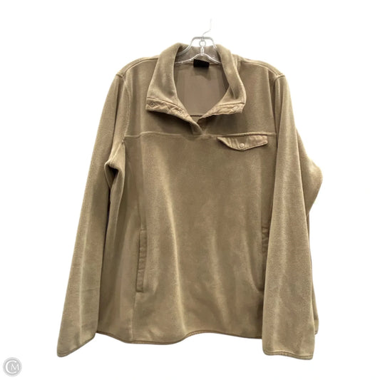Athletic Sweatshirt Collar By 32 Degrees In Tan, Size: L