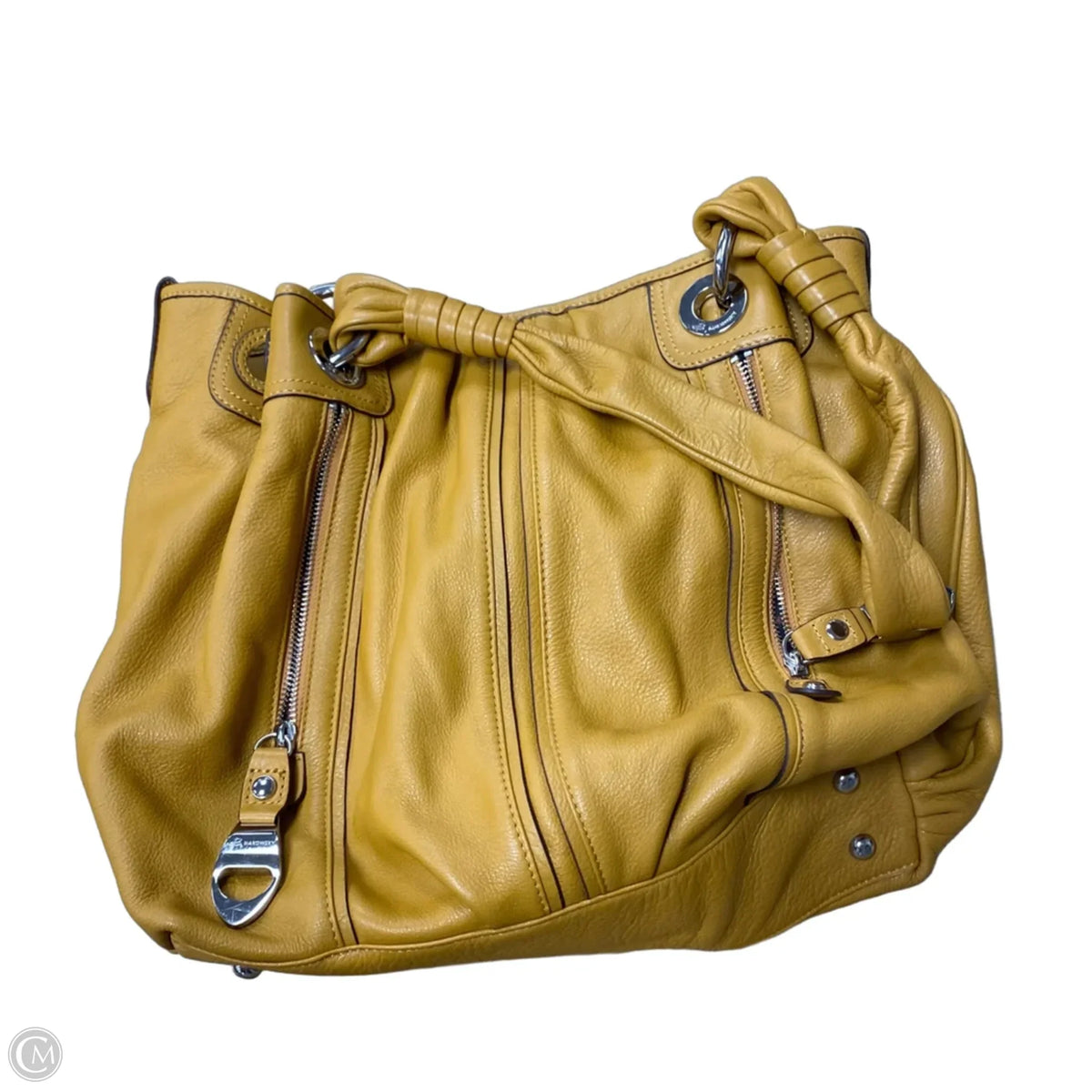 Handbag Leather By B. Makowsky, Size: Large
