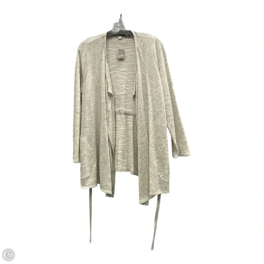 Sweater Cardigan By Pure Jill In Cream, Size: Mp