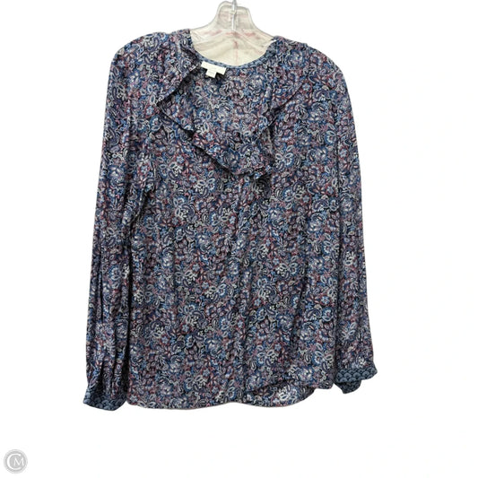 Top Long Sleeve By J. Jill In Blue, Size: S