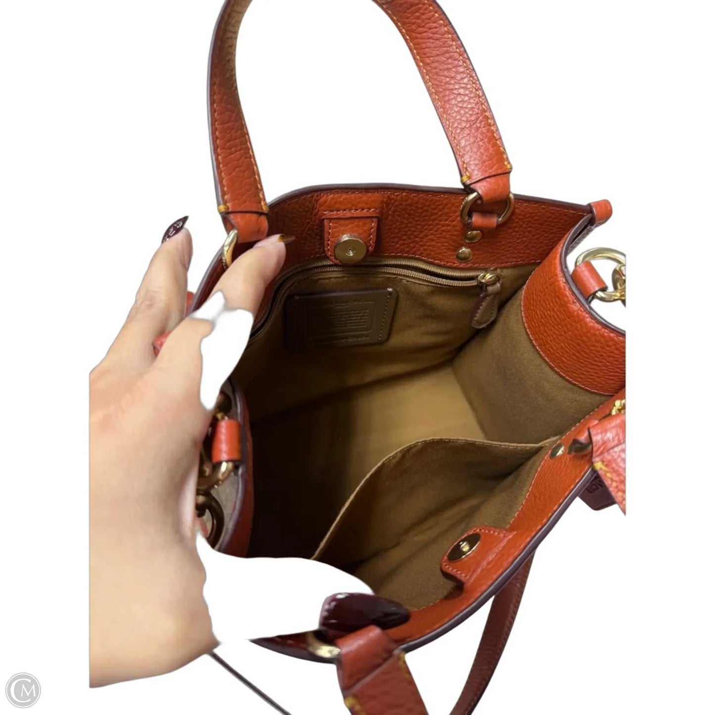 Handbag Designer By Coach, Size: Medium