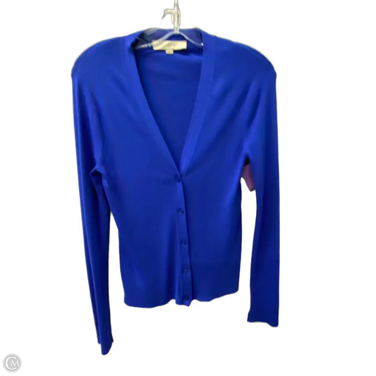 Sweater Cardigan By Loft In Blue, Size: S