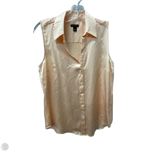 Top Sleeveless By Ann Taylor In Orange, Size: S