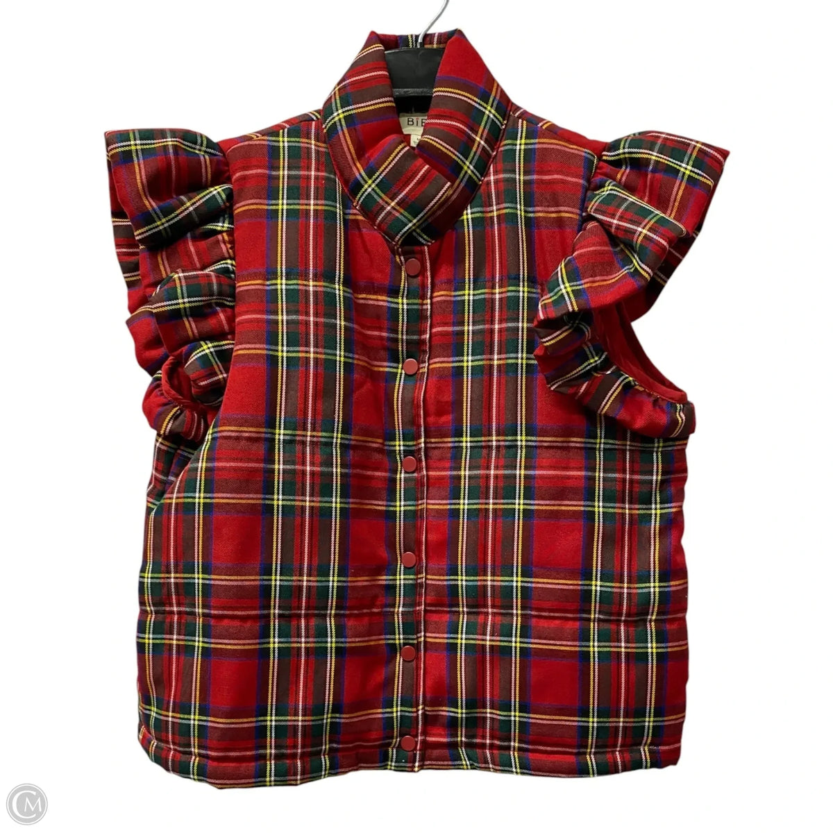 Vest Puffer & Quilted By Bibi In Red, Size: M