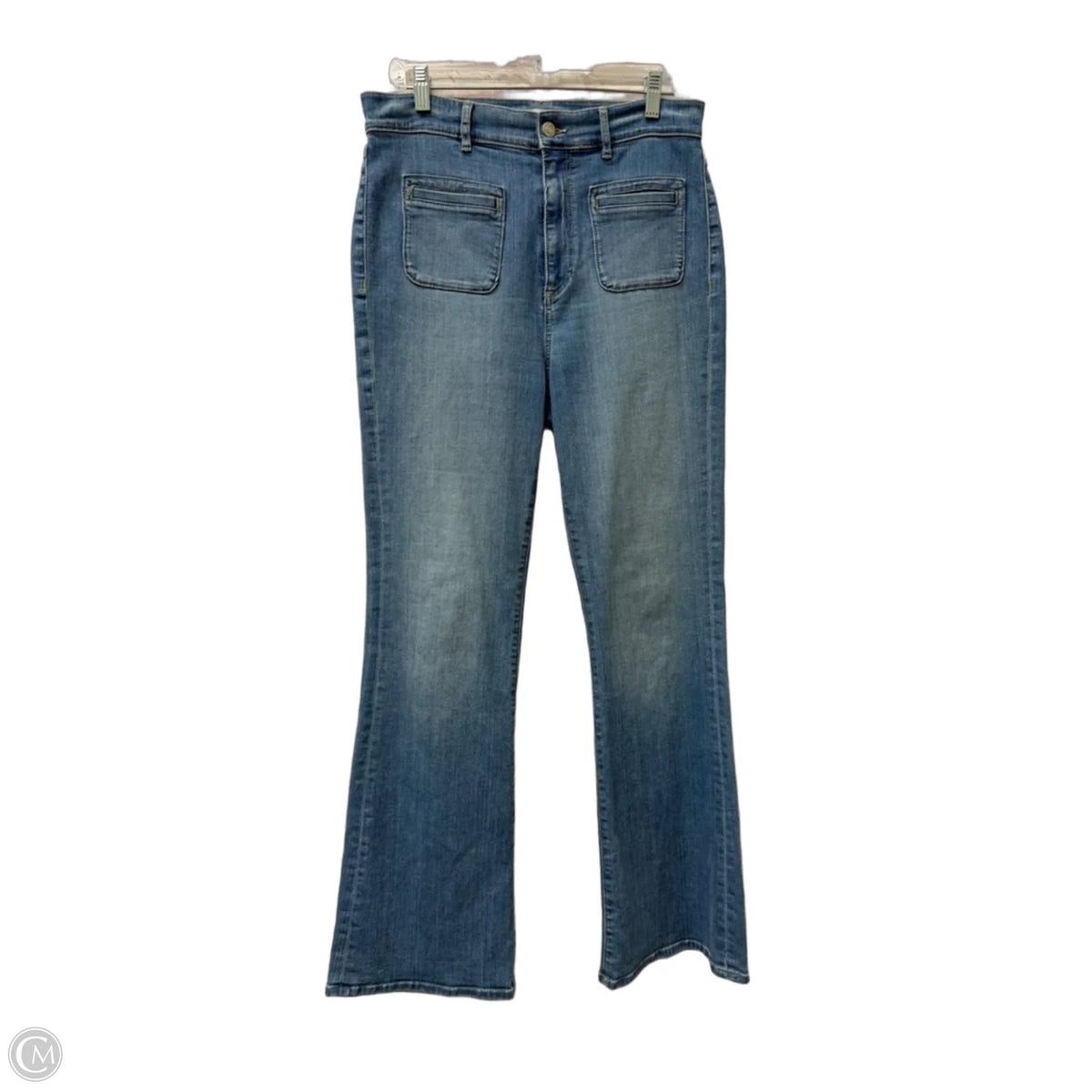 Jeans Flared By Loft In Blue, Size: 10