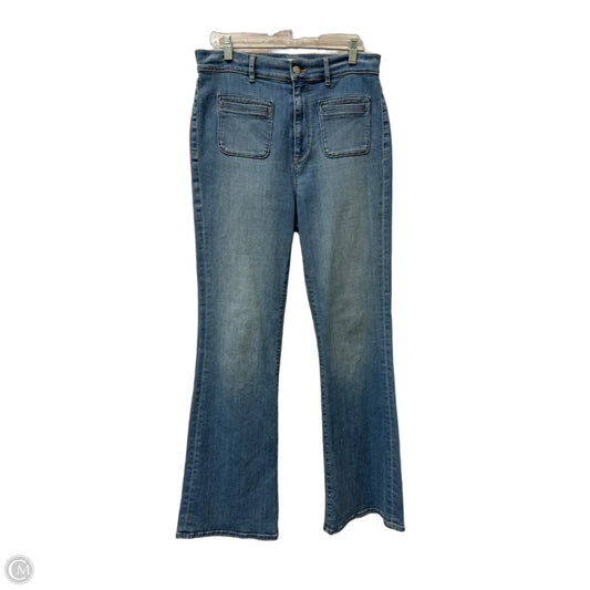 Jeans Flared By Loft In Blue, Size: 10
