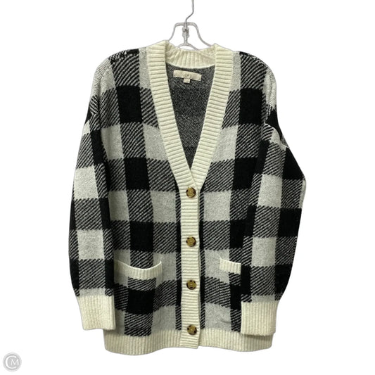 Sweater Cardigan By Loft In Black, Size: M