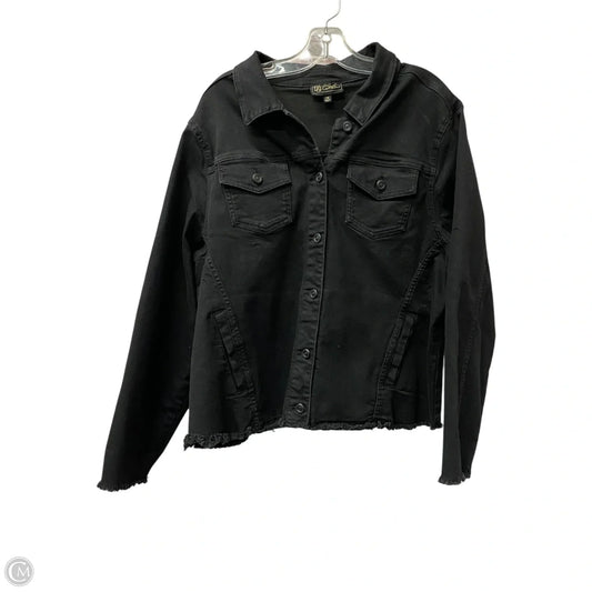 Jacket Denim By Dg2 In Black, Size: 1x